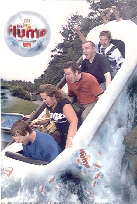 on the flume a picture of me and my mates on the flume