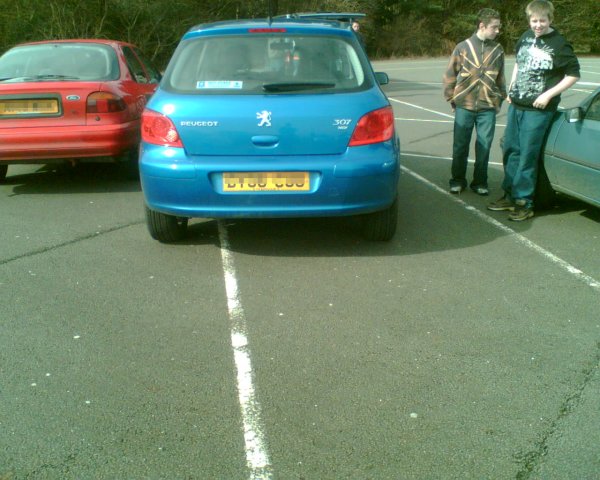 Bad parking in Alton Towers