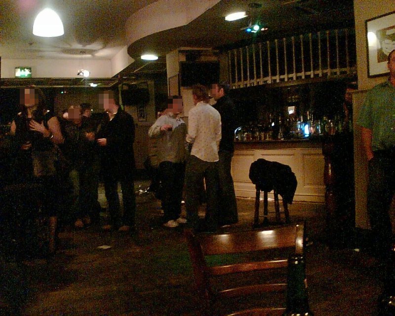 The bar in Osheas, after last orders.