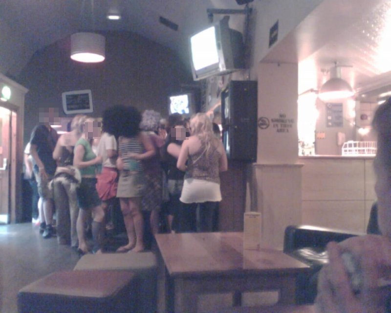 The bar of The Cheshire Cat.